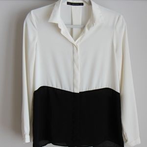 Zara Basic Button Down Top